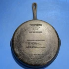 Vintage Wagner's 1891 10.5" Cast Iron Skillet Frying Pan Made in USA