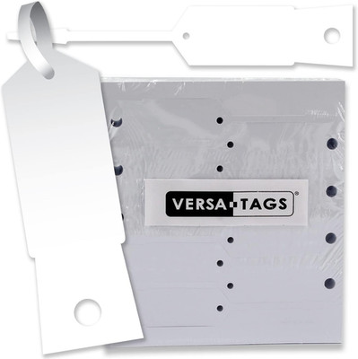 Self Locking Arrow Key Tags White 1000 Pack 4.5 X 0.75 Durable Vinyl
