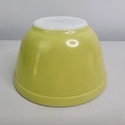VTG Pyrex Glass Mixing Nesting Bowl Primary Yellow #401 USA 1.5 Pint