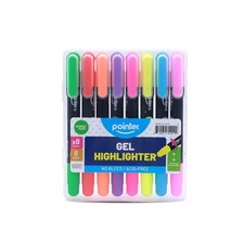 1 Count Pack of 8 , Green, Yellow, Orange, Red, Pink, Purple, Blue, Light Blue