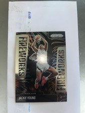 Panini 2025 Prizm WNBA Fireworks Jackie Young Las Vegas Aces #4 Basketball