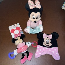 Disney Baby "Minnie Mouse" Peek-A-Boo Animated Plush- Tested, Beanie And Toy