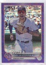 2022 Topps Chrome Logofractor Edition Purple Refractor 64/250 Carlos Correa 0lq5