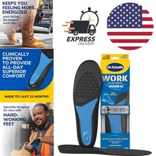 Superior Comfort Insoles for Men with Gel Technology Foot Pain Relief Black