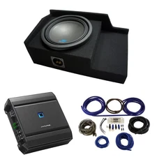 Fits 1999-2006 GMC Sierra Ext Cab Alpine S-W12D4 Single 12" Sub Box & S-A60M Amp