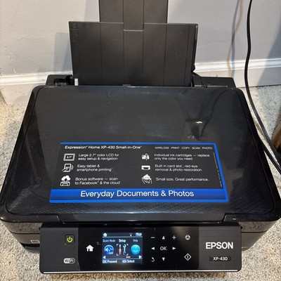 Epson XP-430 Expression Home Printer Wireless Scanner | No Ink | Untested 