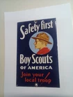 VINTAGE BOY SCOUTS OF AMERICA  PORCELAIN SIGN  8" x5"