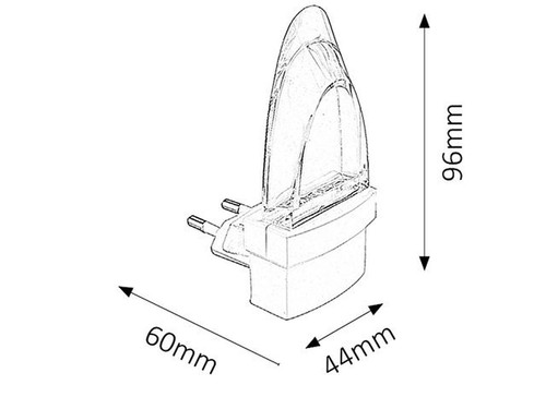 LED Lamparilla Blanco para Enchufe Pequeño Luz Sueño Lámpara Noche Hab. de Niños - Imagen 2 de 2