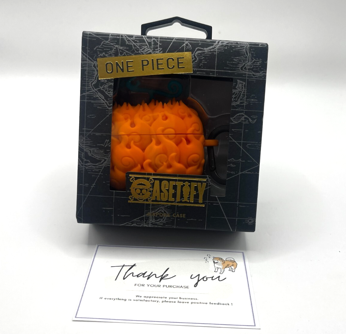 CASETiFY x One Piece Limited Flame-Flame Fruit 3D AirPods pro 2 Case-image