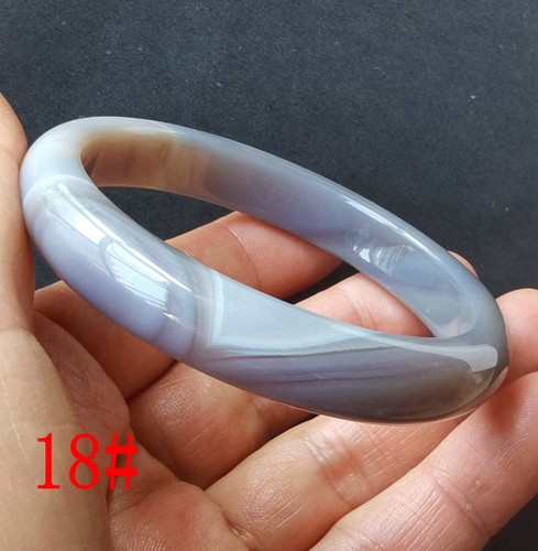 lavender pink grey chalcedony agate stone band bangle,gemstone,man woman jewelry - Picture 78 of 83