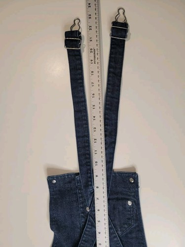 Levis overalls shorts girls size 14 jeans shortalls dark blue denim tween denim - Picture 8 of 13