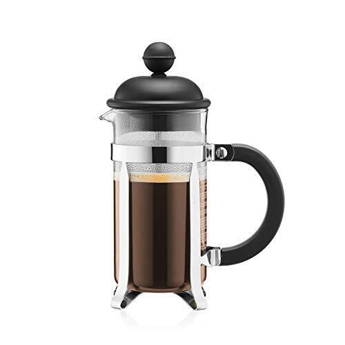 BODUM 1913-01 Caffettiera 3 Cup French Press Coffee Maker, Black, 0.35 l, 12 oz - Picture 1 of 5