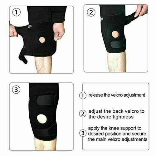 BenKen A pair Knee Brace Stabilizer Wrap Guard Patella F Running Mountaineering - Picture 4 of 12