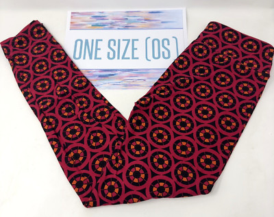 OS LuLaRoe Leggings One Size Women's COLORFUL Magenta Orange NWT NEW OLD STOCK