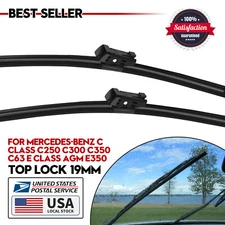 Windshield Wiper Blades Set of 24"&24" L/R For Mercedes-Benz E250 2014-2016