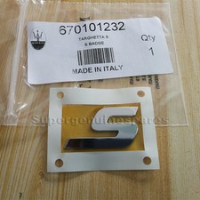 Genuine Maserati Quattroport S emblem badge 670101232 Brand New