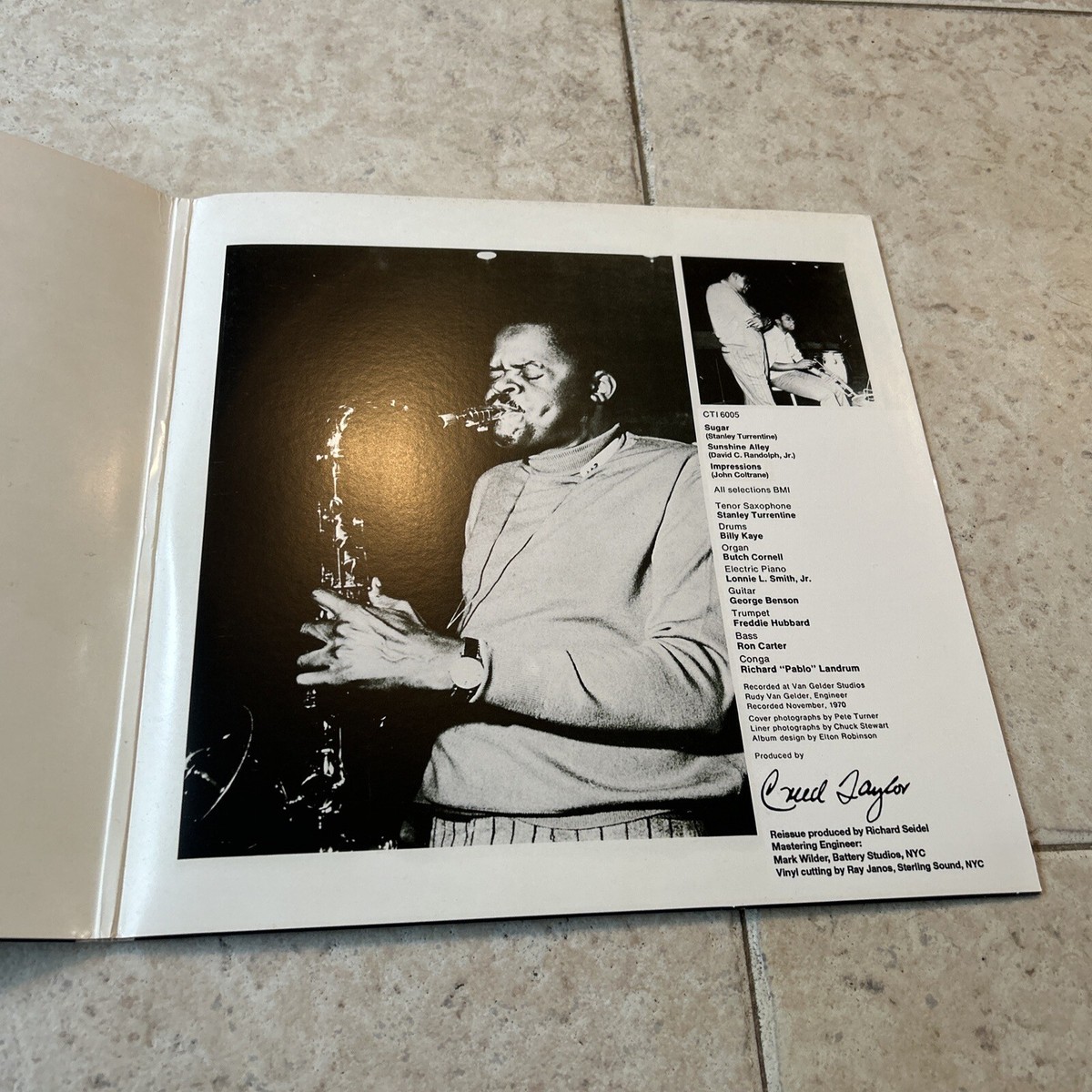 欧LP Stanley Turrentine Sugar MOVLP212 Music On Vinyl /00260 TURRENTINE,STANLEY - Sugar / Gilberto With Turrentine / Salt