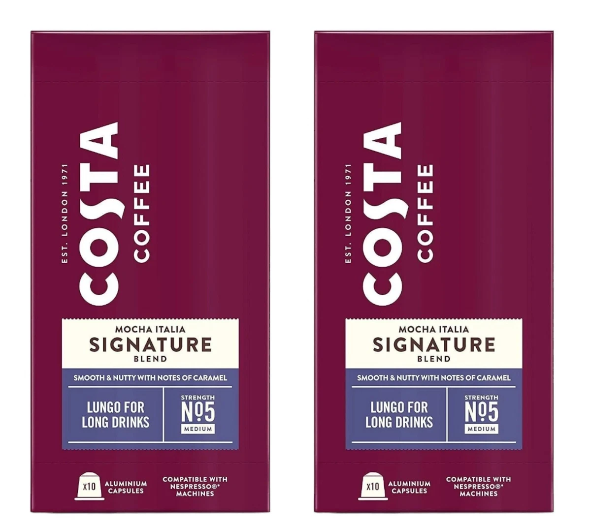 Nespresso hot sale costa pods