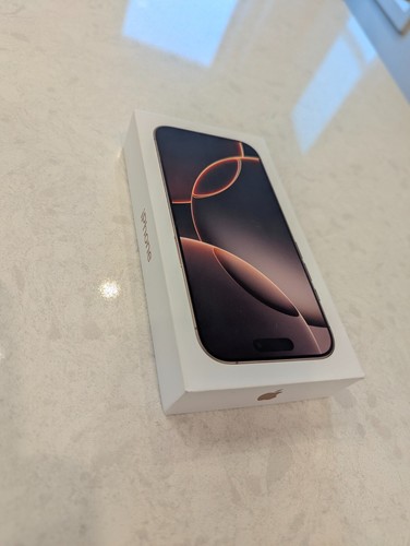 Apple iPhone 16 Pro Desert Titanium 128 Go - Boîte vide UNIQUEMENT - Photo 2 sur 6