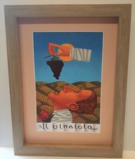 Franco Fortunato - Serigrafia - " Il Vinaiolo " - Casa arte quadri arredo