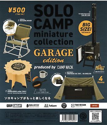 SOLO CAMP GARAGE edition Miniature Collection 4 Types Gacha Gasha