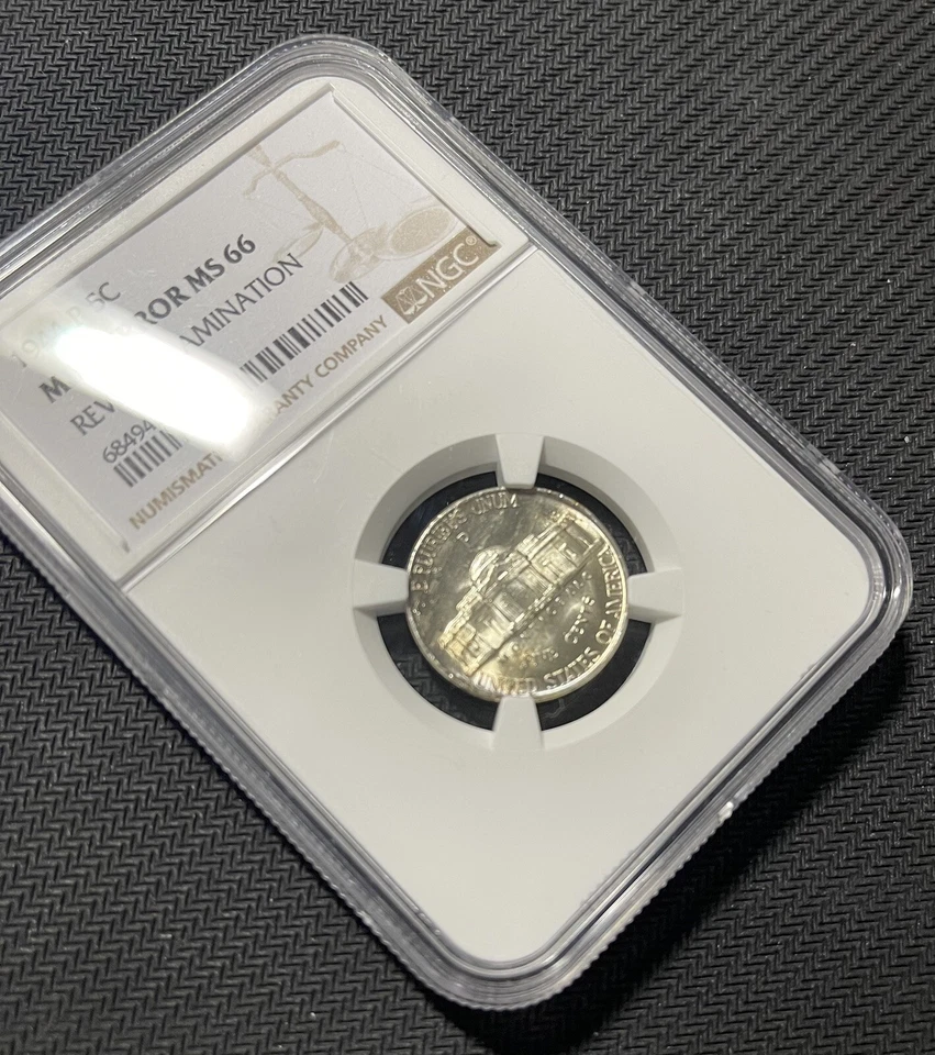 ERROR LAMINATION & MS66! 1944 D 5C Jefferson Nickel NGC Mint State MS 66 - Image 4 of 4