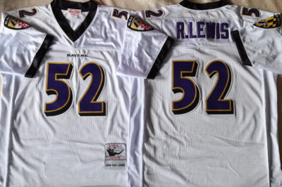 Ray Lewis #52 New Men's Black/Purple/White Throwback Player Jersey Size S-3XL