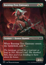 Burning-Tree Emissary - Borderless x1 - Double Masters 2022 - NM-Mint, English -