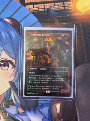 マナ結合　Manabond 未来予知枠　Foil ※やや難あり MTG Twinflame Tyrant (Borderless) (Mana Foil) Foundations Foil