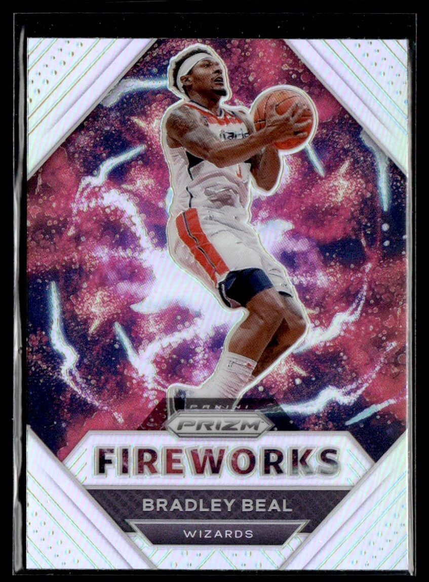 2021-22 Panini Prizm Fireworks Silver Bradley Beal Washington Wizards #10