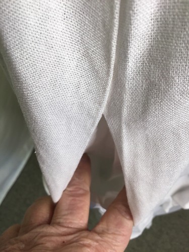 AUTOGRAPH WHITE RUFFLE TEIRED LINEN SHIFT DRESS SZ 26 NEW STOCK STUNNING!! - Picture 7 of 12