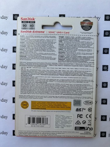 Tarjeta de memoria Sandisk SD Extreme 32 GB para Nikon Canon Sony - Imagen 2 de 2