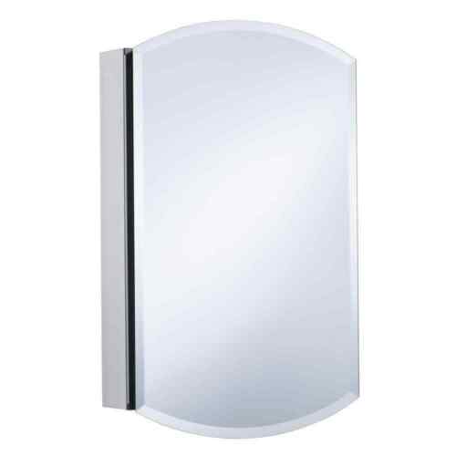 Recessed Medicine Cabinet Mirrored Beveled Edges Reversible Swing Door 20" x 31" - Picture 2 of 12