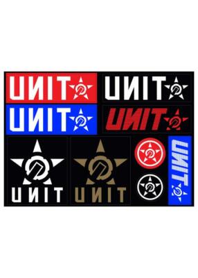 UNIT RIDERS STICKER KIT ENDORSE VINYL VARIOUS SIZE SCHOOL BOOKS MX ...
