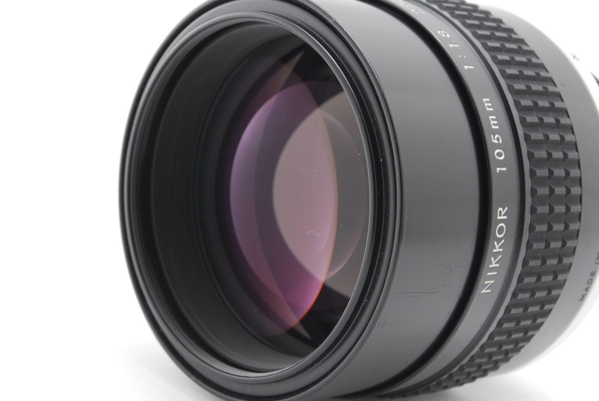 美品 Nikon NIKKOR Ai-s 105mm f/1.8 管理A41 Nikon Nikkor 105mm f:1.8 AIS Lens, Mint | eBay
