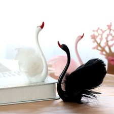 Elegant Swan Cake Topper - Perfect for Birthday, Wedding, and Valentine  s Day De