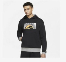 Nike Air Jordan Sport DNA HBR Men's Fleece Pullover Hoodie DC9639 010 Sizes XL