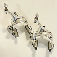 Vintage Shimano Ultegra BR-6500 Brake Caliper Set Dual Pivot Recessed Race