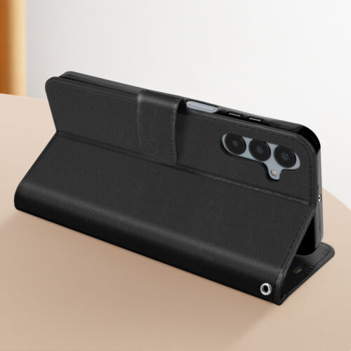 Mayaxess Folio case for Galaxy A25 5G Wrist strap protector Multifunction flap - Picture 2 of 5