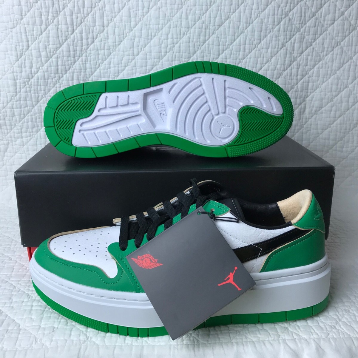 Women's Air Jordan 1 Elevate Low SE Shoes SZ 11 Lucky Green DQ8394