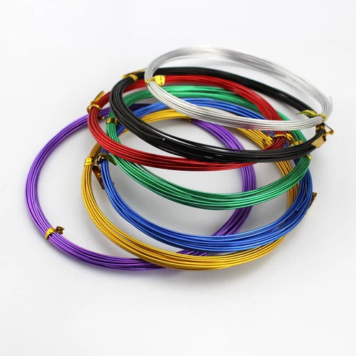 1mm 2mm 3mm Colorful Aluminum Wire Bending Wire Jewelry Wire Craft Wire 5 Meters - Bild 11 von 25