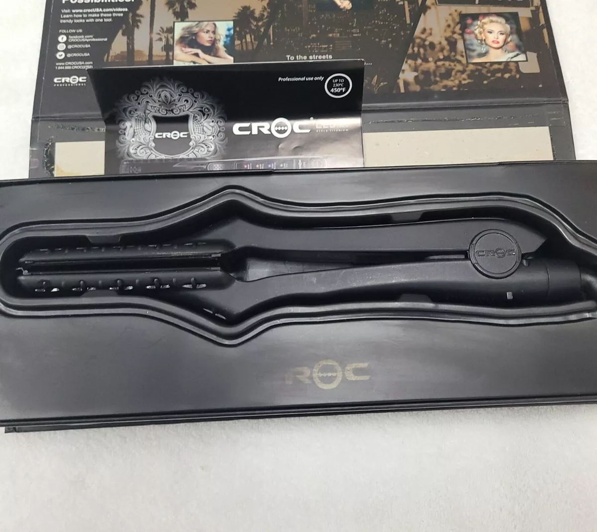 Croc Masters Black Titanium Infrared Flat Iron 1.5