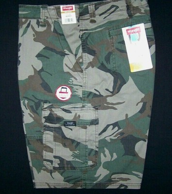 New Men/'s Wrangler RipStop Flex Cargo Shorts Relaxed Fit 34 36 38 40 42 44 46 48