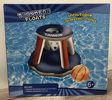 TurnMeOn Inflatable Basketball Hoop & Ball Swimming Pool Game Water Toys Floats