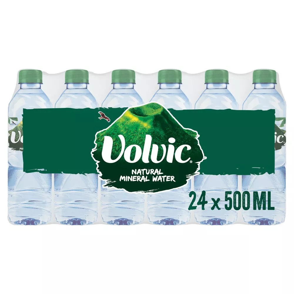 Volvic Natural Mineral Water 500 ml (Pack of 24 x 50cl)