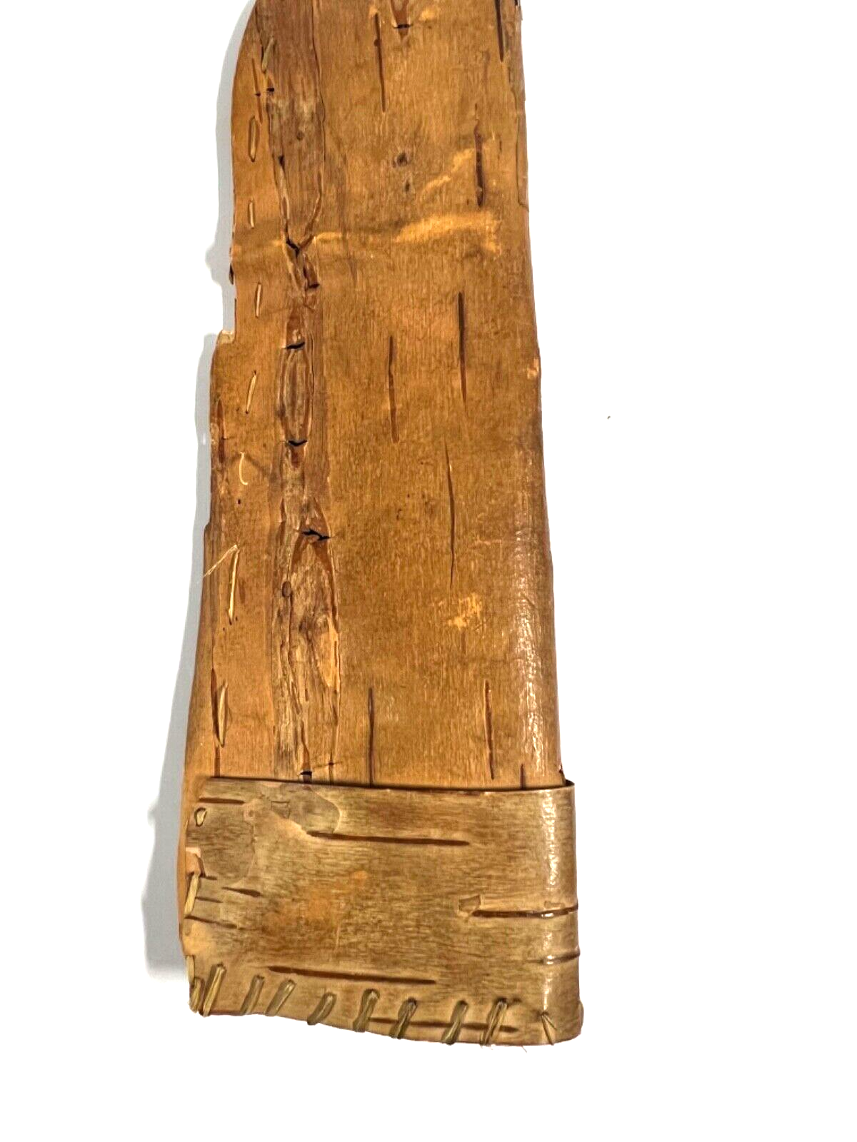 Original Native American Indian Animal Bone Knife; with Rare Birch Bark