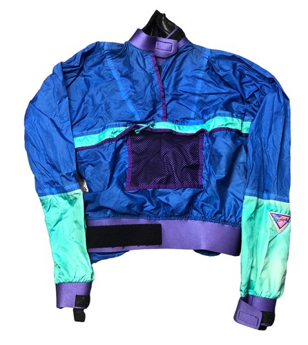 Vintage Stohlquist Water Ware Kayak Jacket Paddling Dry Top Size S Made in USA