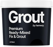 Hemway Ready Mixed Fix and Grout Jet Black Flooring Wall Tile Grout Adhesive, /