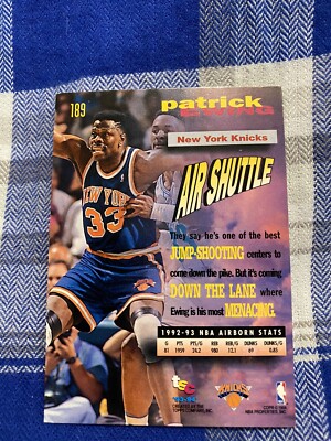 93-94 Topps Frequent Flyer #189 New York Knick Patrick Ewing NBA
