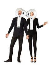 Rasta Imposta Adult Ear Buds Couple Costume - One Size Fits Most - White